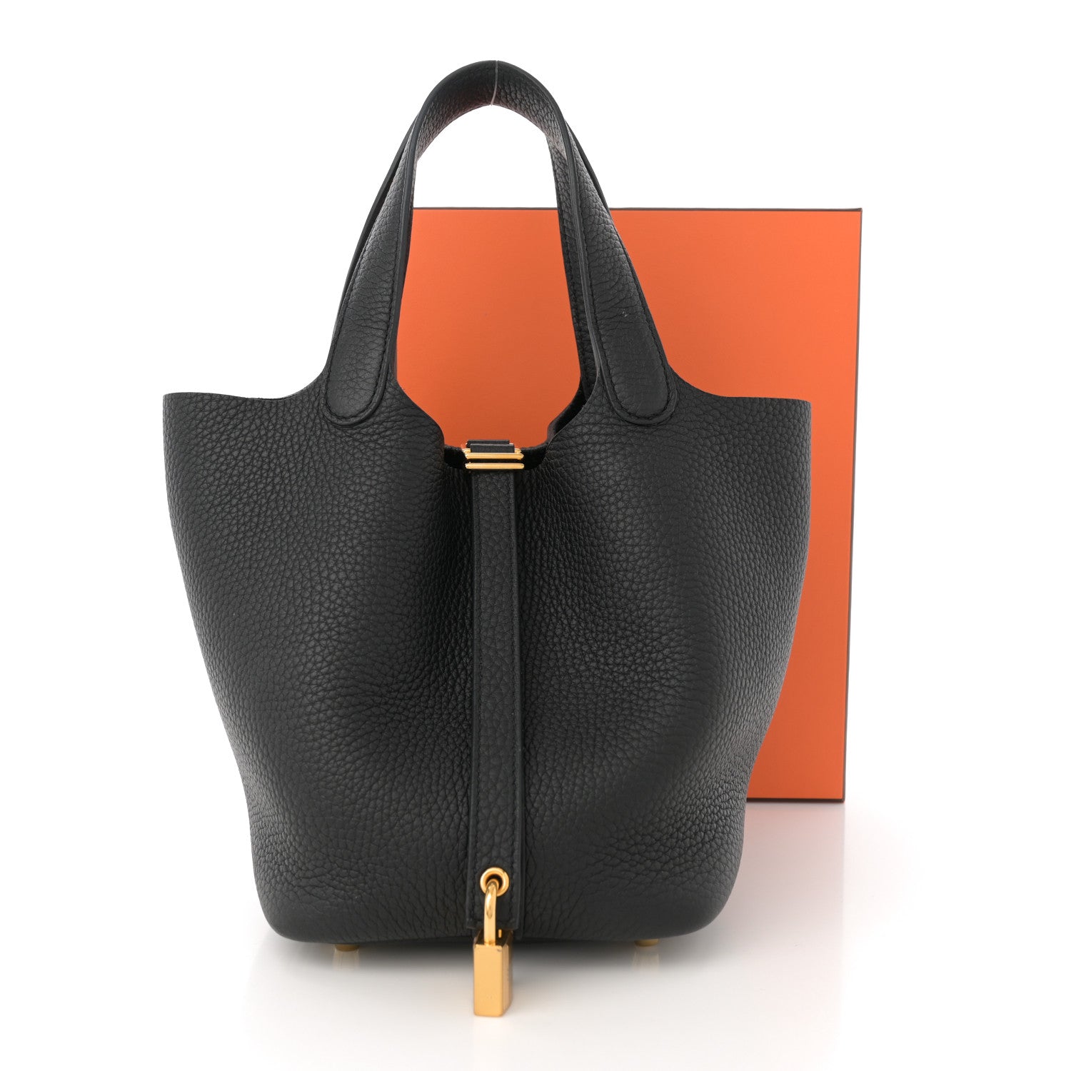 Hermes Taurillon Clemence Picotin Lock 18 PM Black 12 of 12