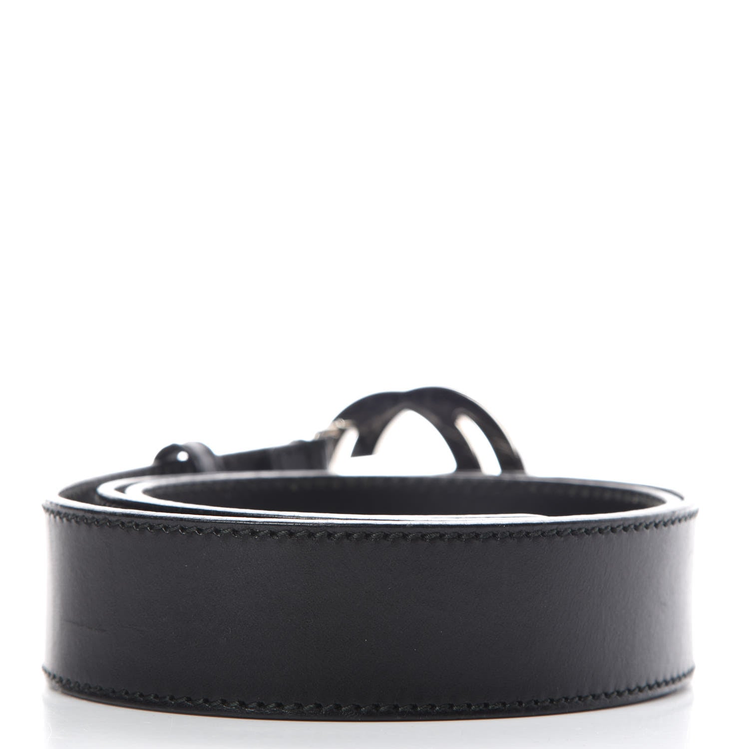 Gucci Calfskin Interlocking G 40mm Belt 95 38 Black 3 of 9