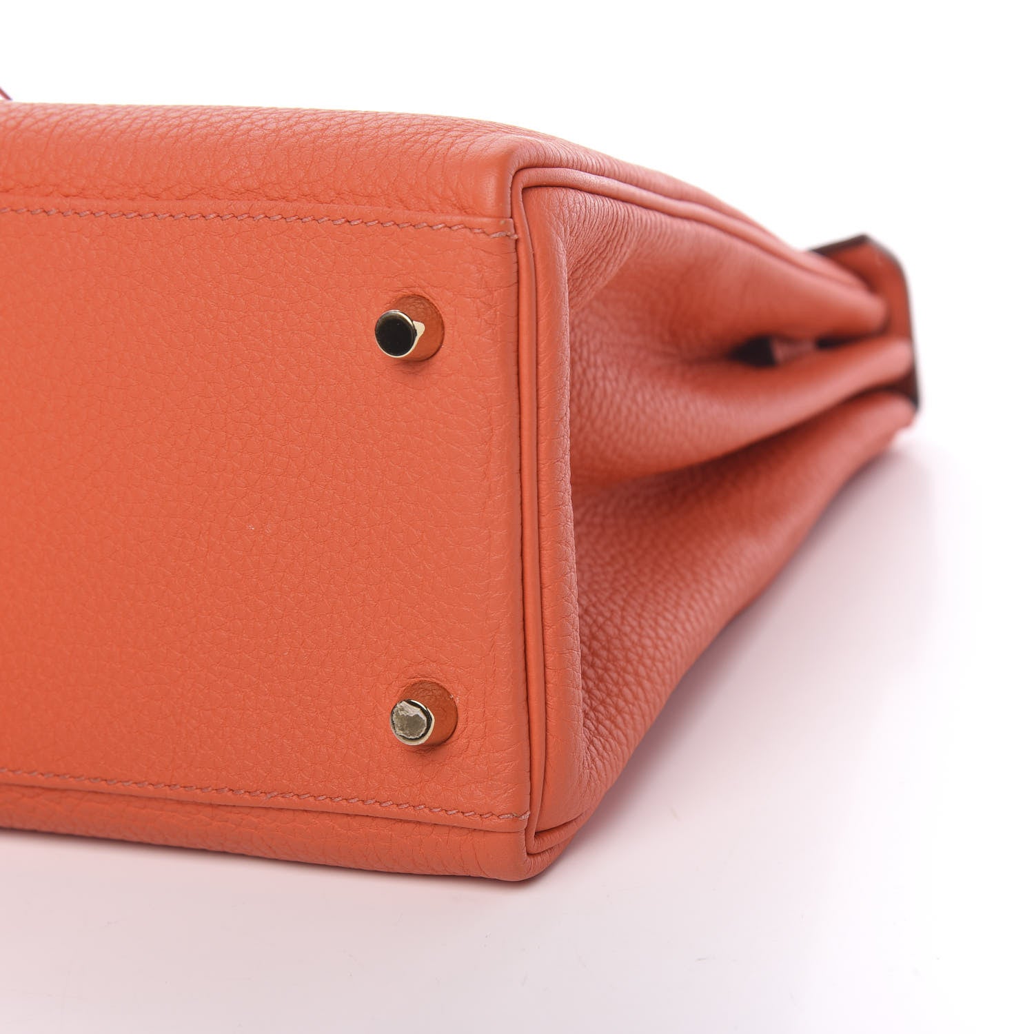Hermes Togo Kelly Retourne 28 Orange Poppy 8 of 10