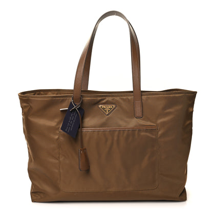 Prada Re-Nylon Saffiano Large Tote Cork Beige 1 of 9