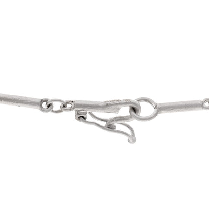 Irene Neuwirth 18K White Gold Aquamarine Diamond Flower Necklace 4 of 5