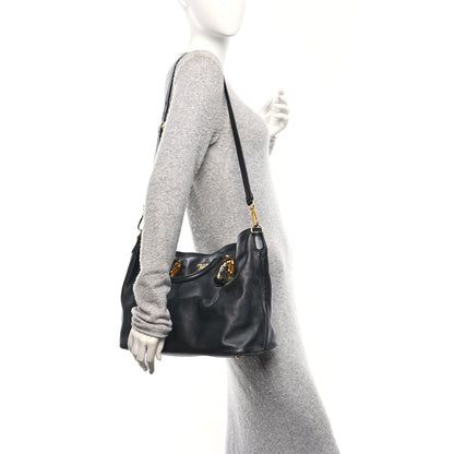 Prada Soft Calfskin Shopping Tote Black 3 of 17