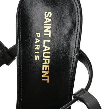 Saint Laurent Calfskin Cassandra 60 Sandals 37 Black 8 of 10