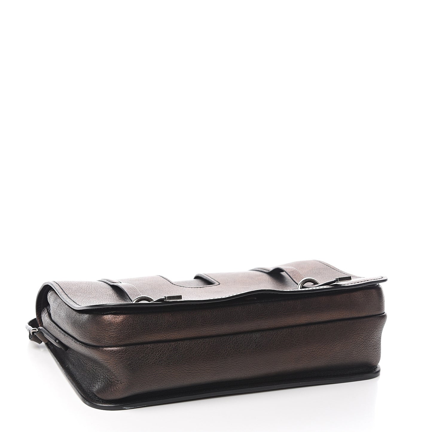 Lambskin Large Charlotte Messenger Bag Black
