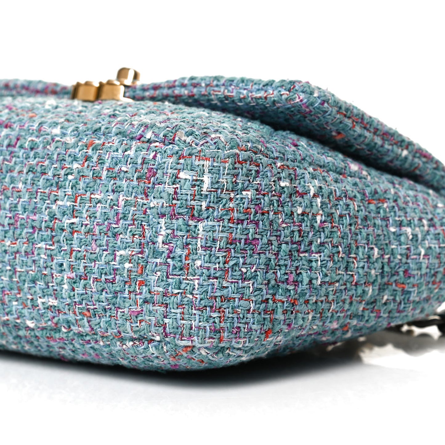 Tweed Quilted Medium Chanel 19 Flap Blue Multicolor