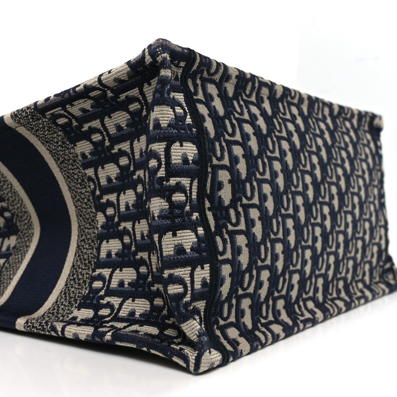 Christian Dior Oblique Medium Book Tote Blue Multicolor 1830977