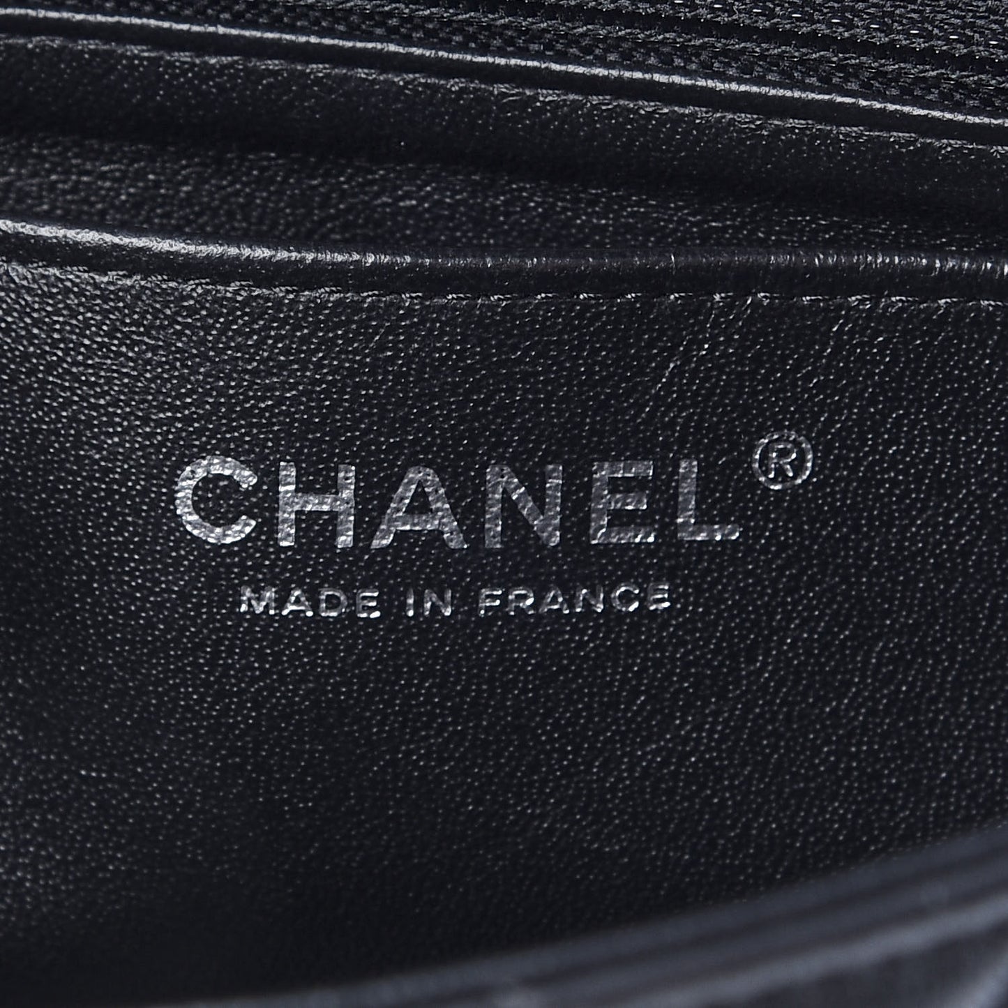 Lambskin Quilted Mini Rectangular Flap Black