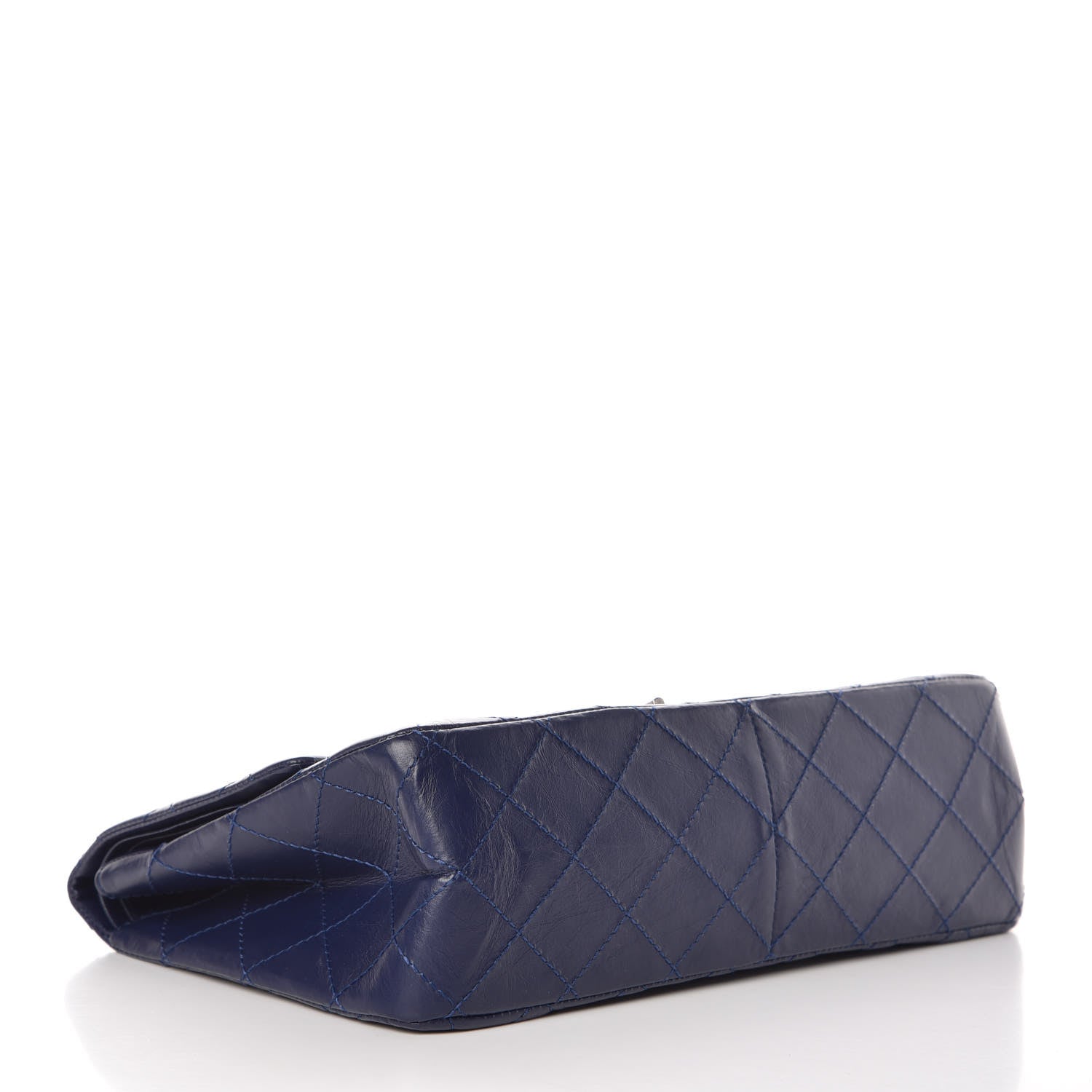 Chanel Aged Calfskin Quilted 2.55 Reissue 227 Flap Navy Blue 4 of 12