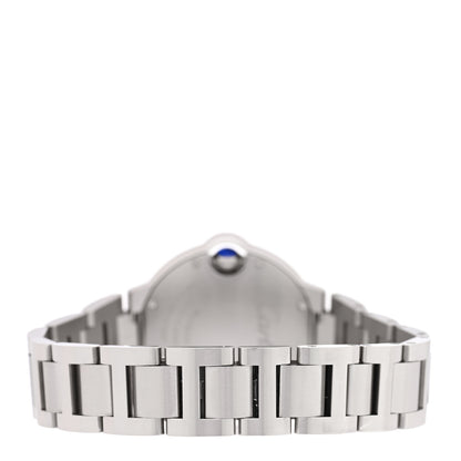 Cartier Stainless Steel Diamond 33mm Ballon Bleu De Cartier Quartz Watch 3 of 5