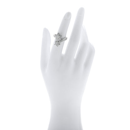 Chanel 18K White Gold Diamond Comete Geode Ring 50 5.25 2 of 4