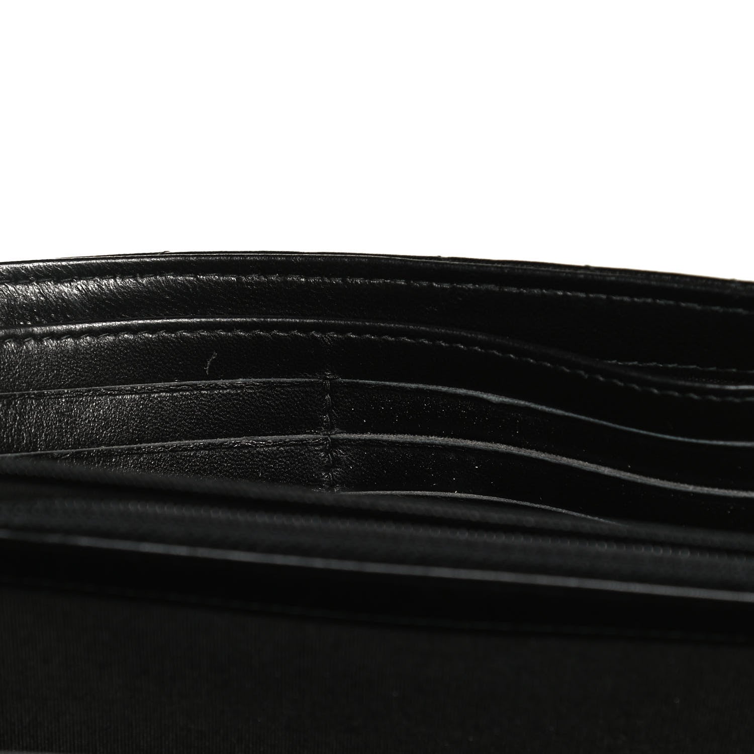 Chanel Lambskin Chevron Quilted Trendy CC Wallet On Chain WOC Black 12 of 12