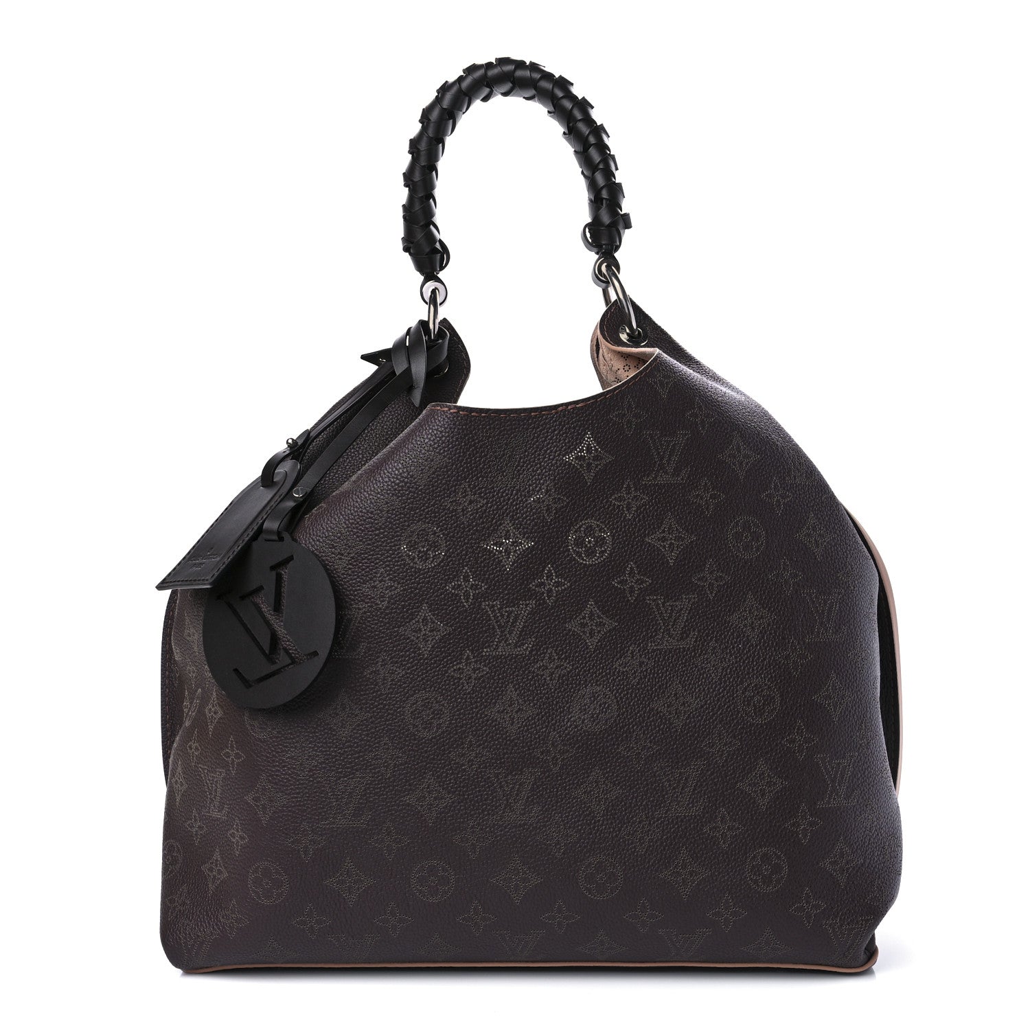 Louis Vuitton Mahina Carmel Hobo Chocolate 1 of 10