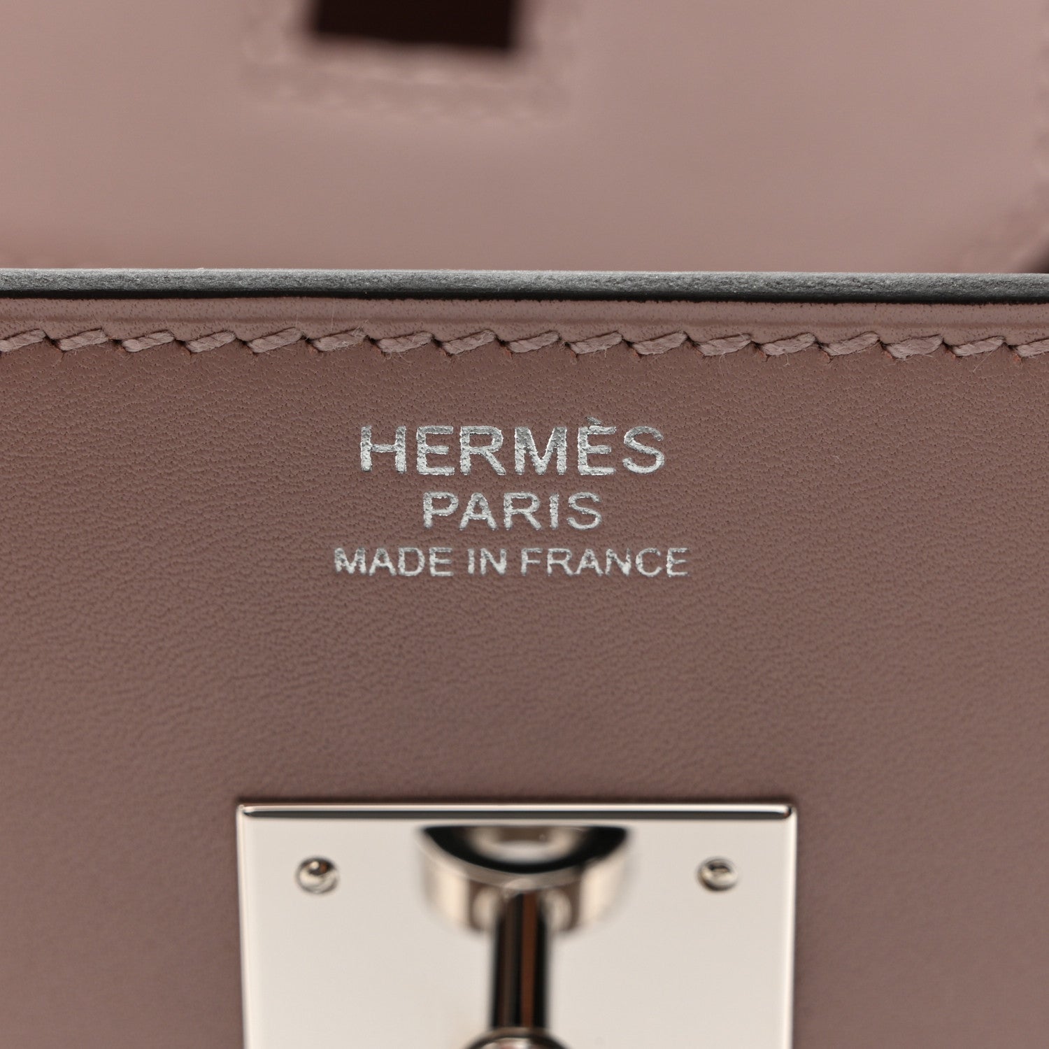 Hermes Veau Tadelakt Birkin 30 Glycine 10 of 24