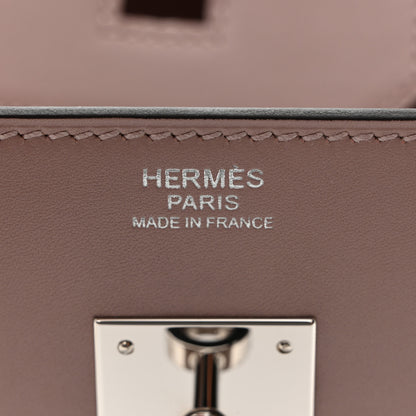 Hermes Veau Tadelakt Birkin 30 Glycine 10 of 24