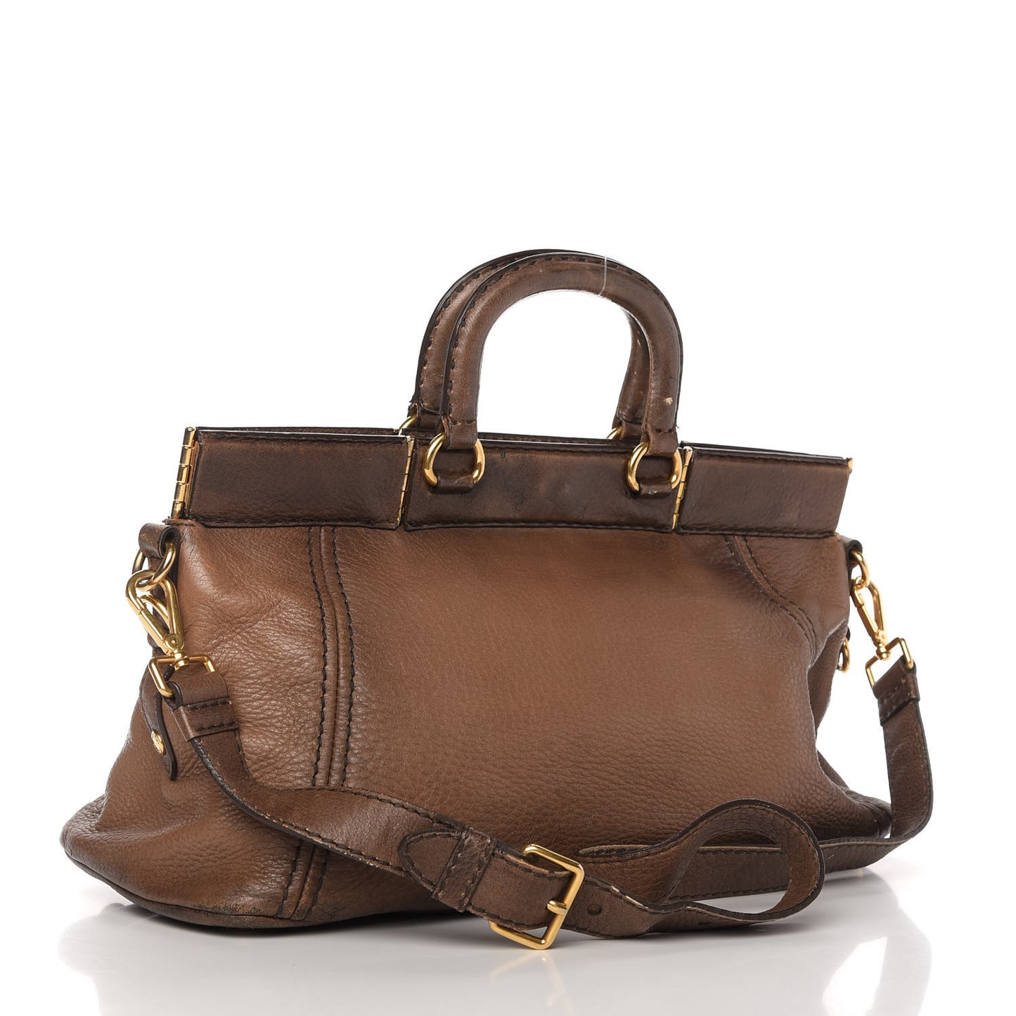 Cervo Antik Top Handle Tote Brown