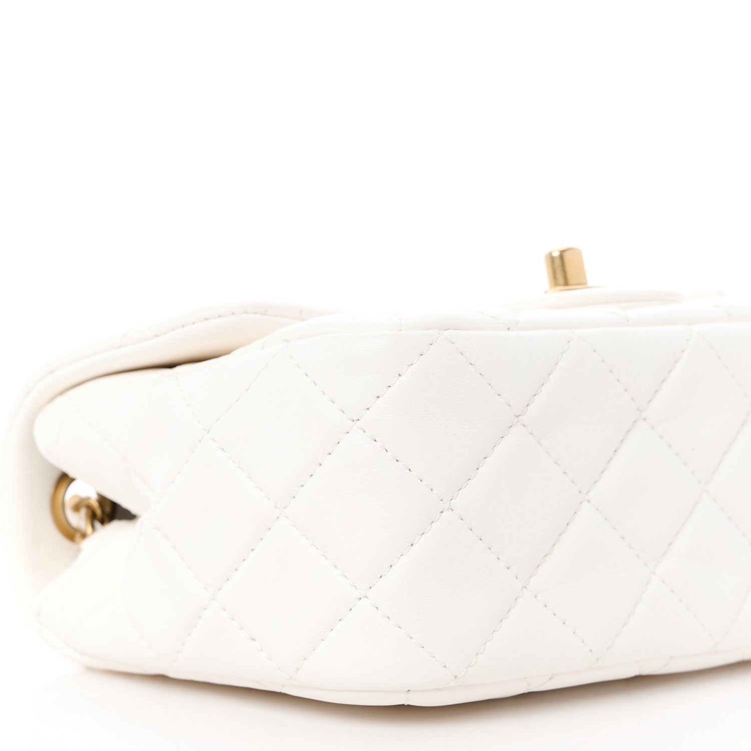 Chanel Lambskin Quilted Mini Pearl Crush Flap White 10 of 11