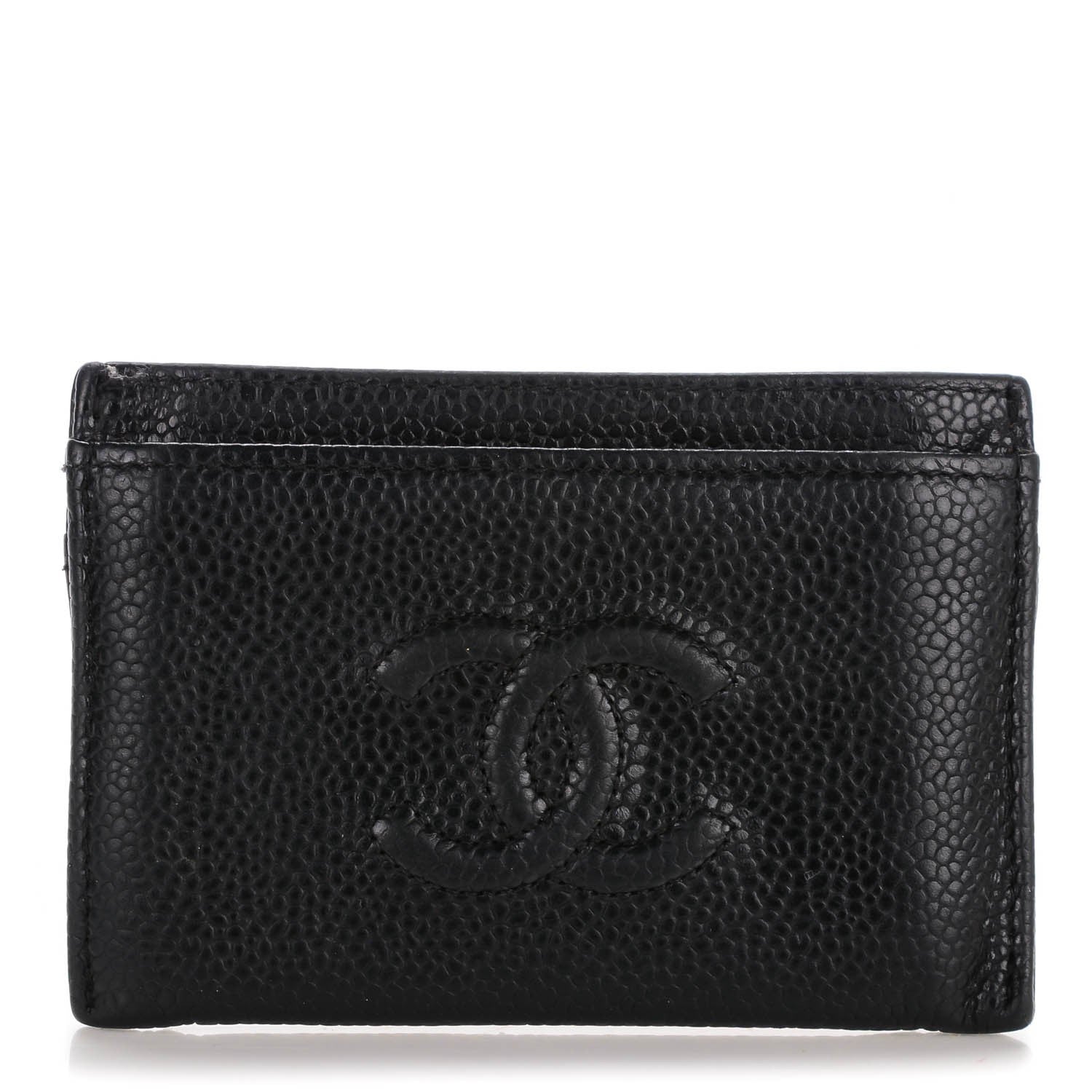 Chanel Caviar Timeless CC Card Holder Black 1 of 8