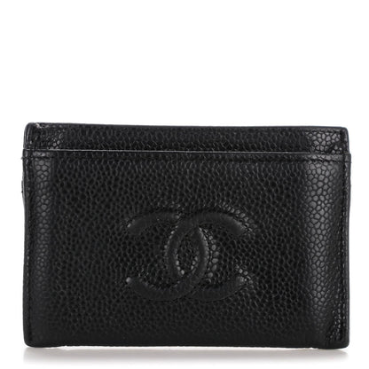 Chanel Caviar Timeless CC Card Holder Black 1 of 8