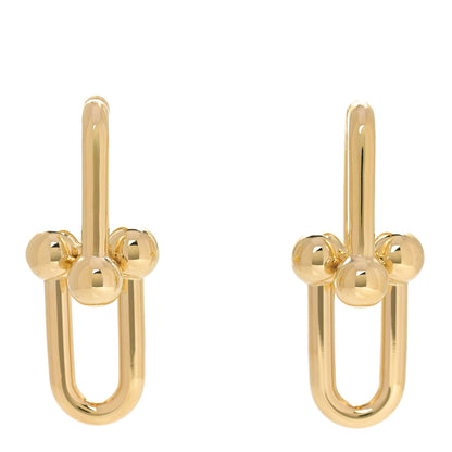 Tiffany 18K Yellow Gold Extra Large HardWear Link Earrings 1 of 5
