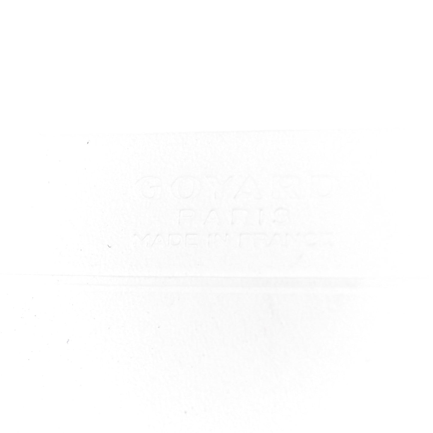 Goyardine Business Card Holder White