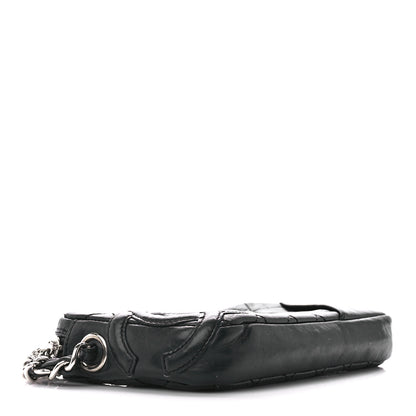 Chanel Aged Calfskin Quilted Cambon Pochette Black 4 of 10