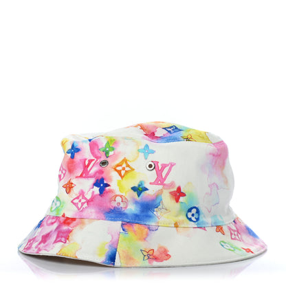 Louis Vuitton Watercolor Cotton Transformable Bob Bucket Hat 60 Multicolor 4 of 7