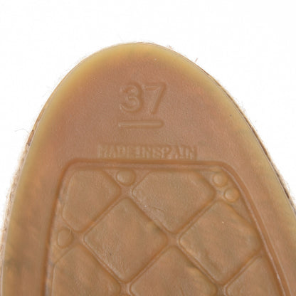 Chanel Iridescent Goatskin CC Espadrille Mules 37 Ivory Black 7 of 10
