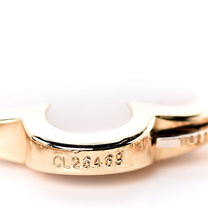 Van Cleef & Arpels 18K Yellow Gold Mother of Pearl 4 Motifs Pure Alhambra Bracelet 6 of 6