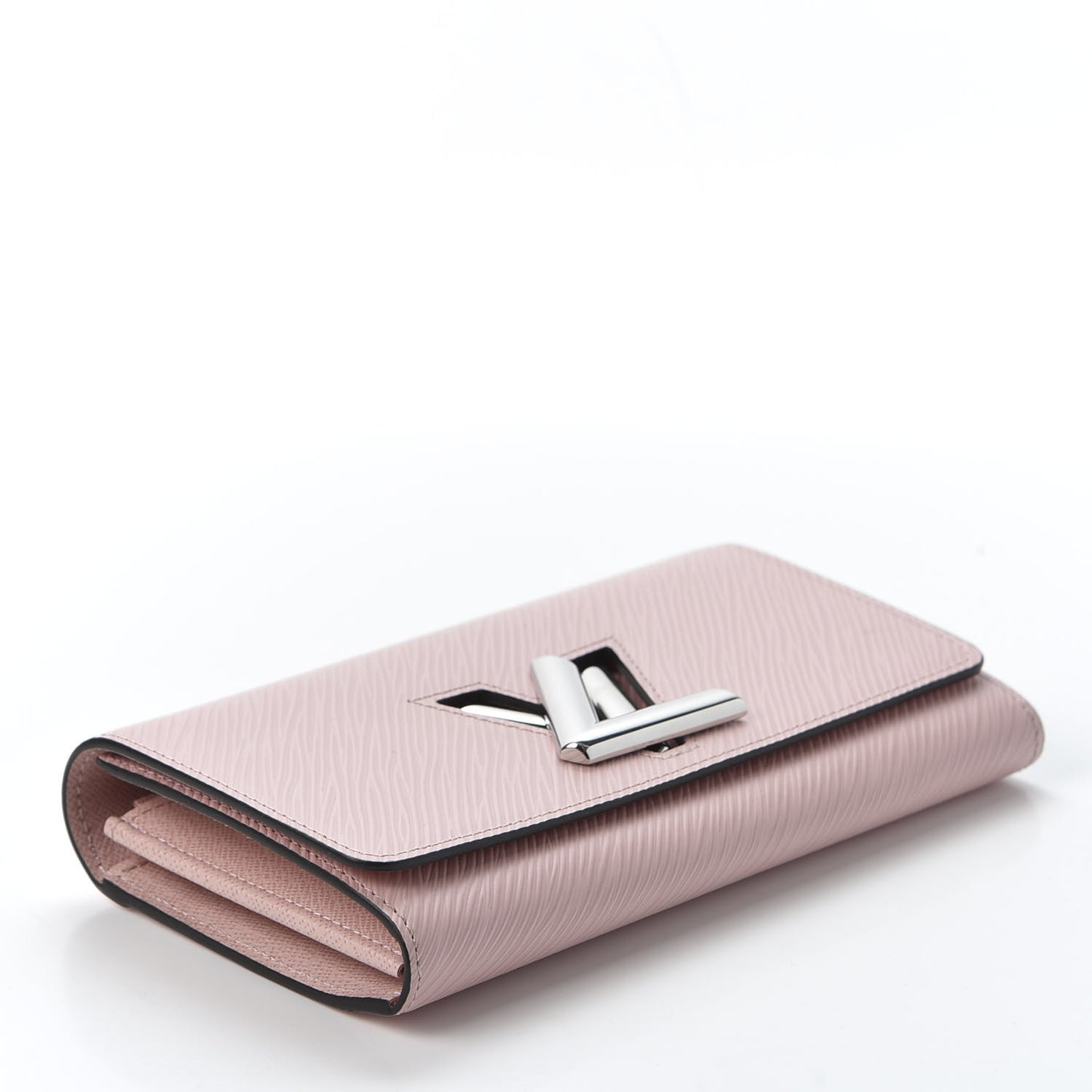 Epi Twist Wallet Rose Ballerine