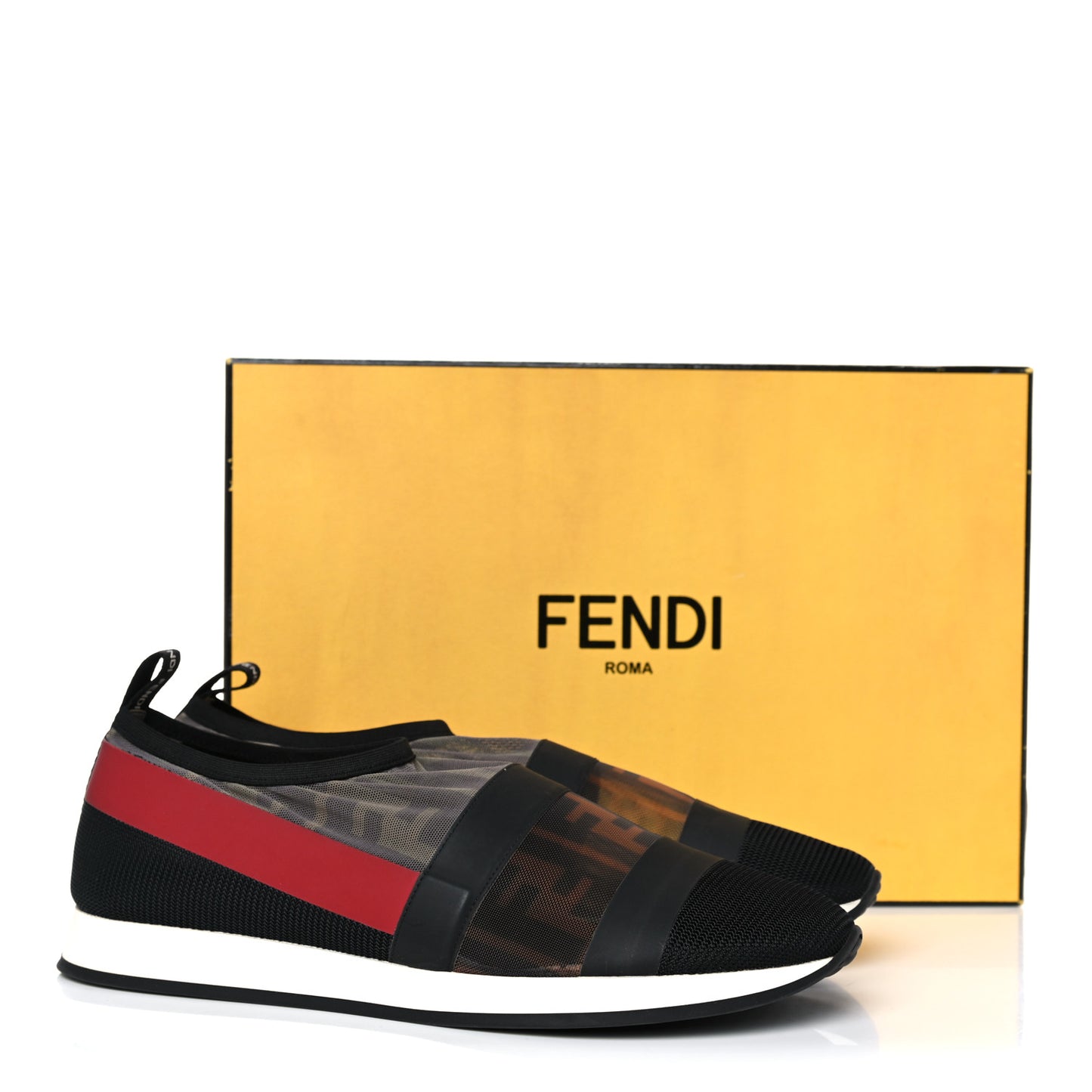 Technical Mesh FF Sneakers 38 Tobacco Red