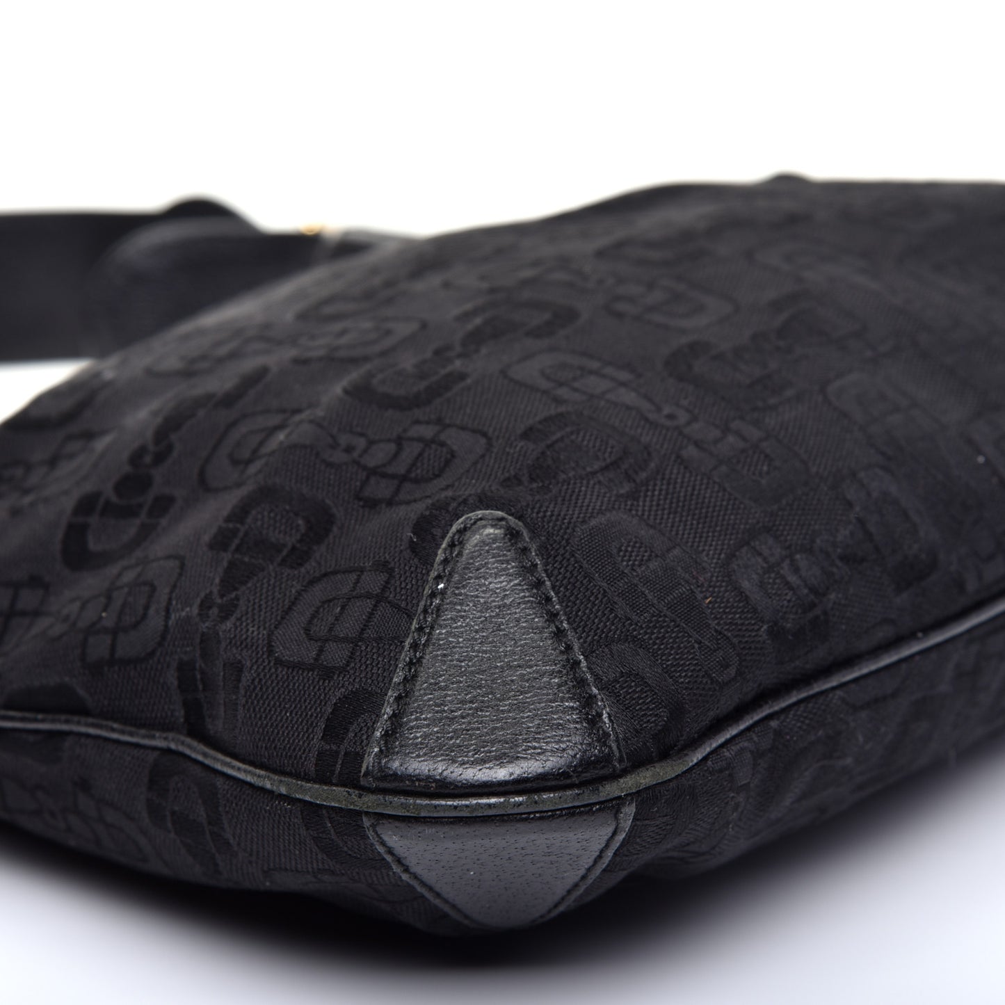 Canvas Horsebit Creole Hobo Black