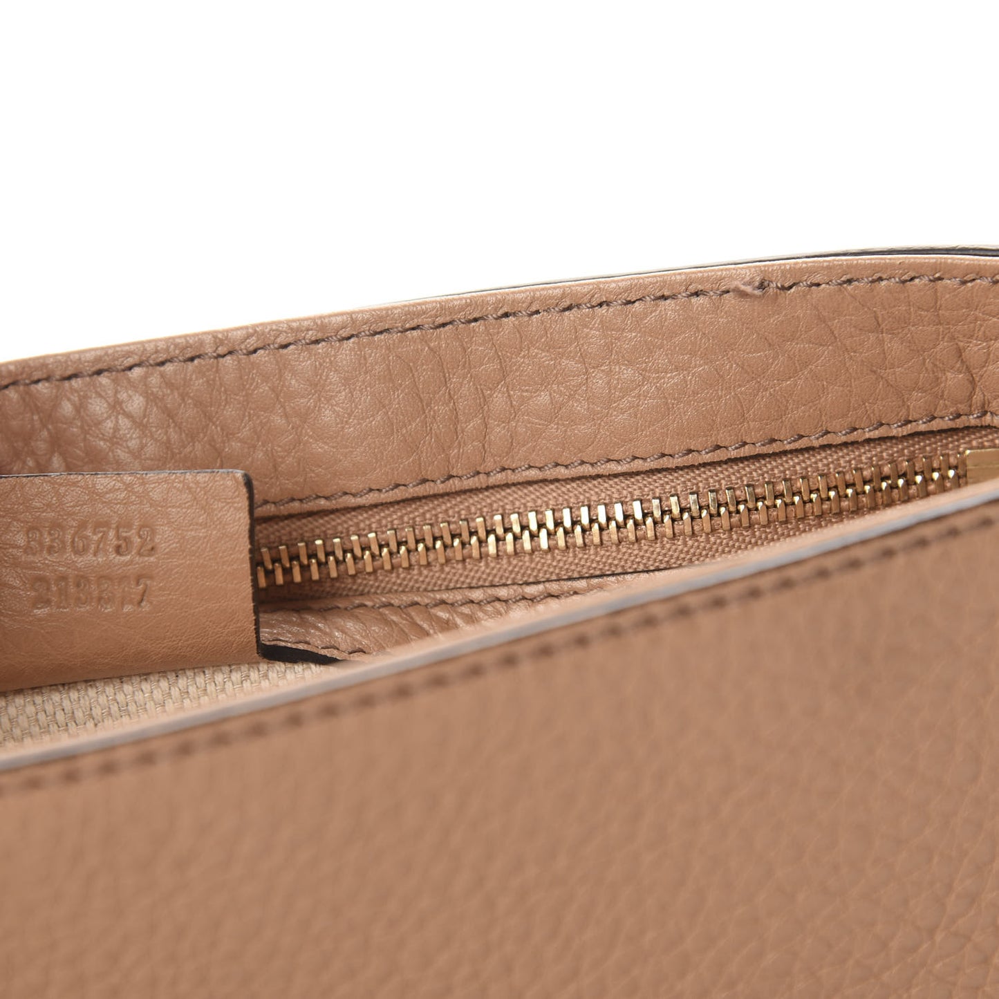 Pebbled Calfskin Medium Soho Flap Crossbody Camelia