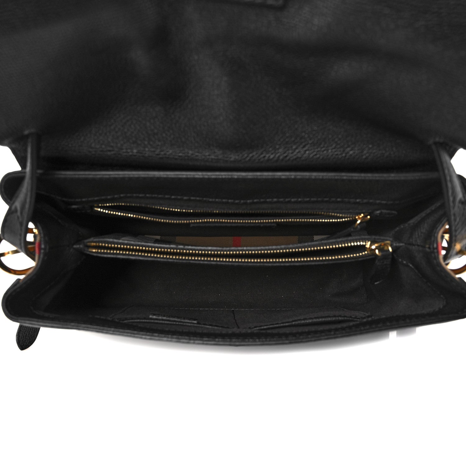 Burberry Derby Calfskin House Check Medium Camberley Black 5 of 13