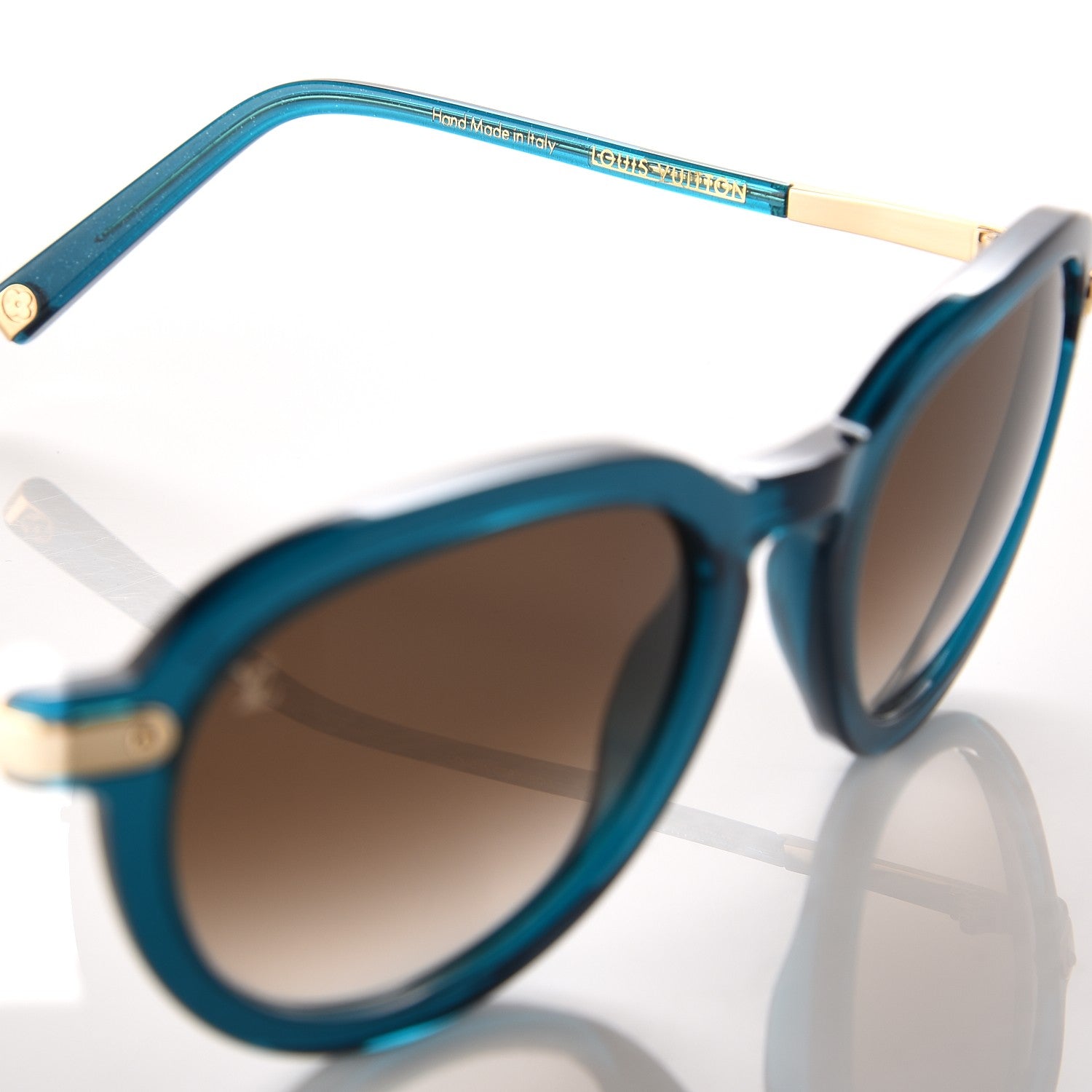 Louis Vuitton Glitter Berry Sunglasses Z0635W Petrole Blue 5 of 7