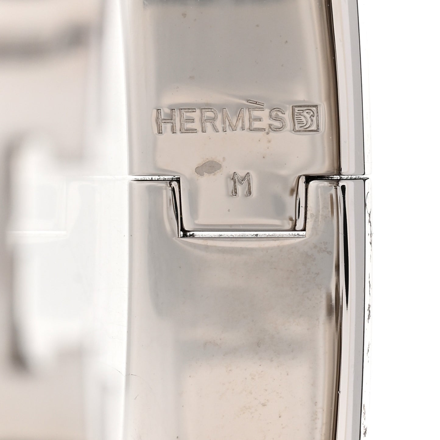 Enamel Narrow Clic Clac H Bracelet PM Bois De Rose