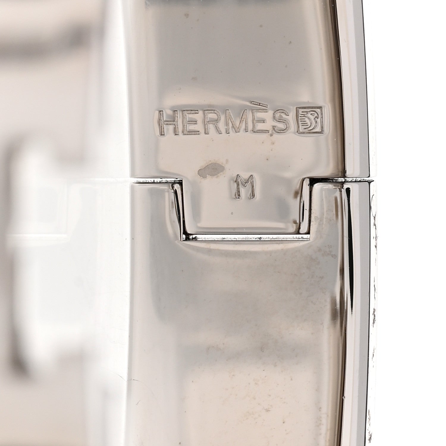 Hermes Enamel Narrow Clic Clac H Bracelet PM Bois De Rose 4 of 5