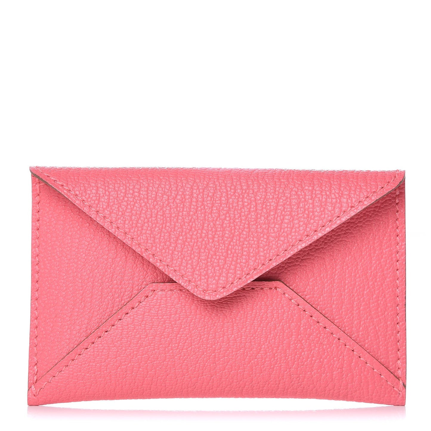 Chevre Mysore Small Envelope Clutch Rose Lipstick