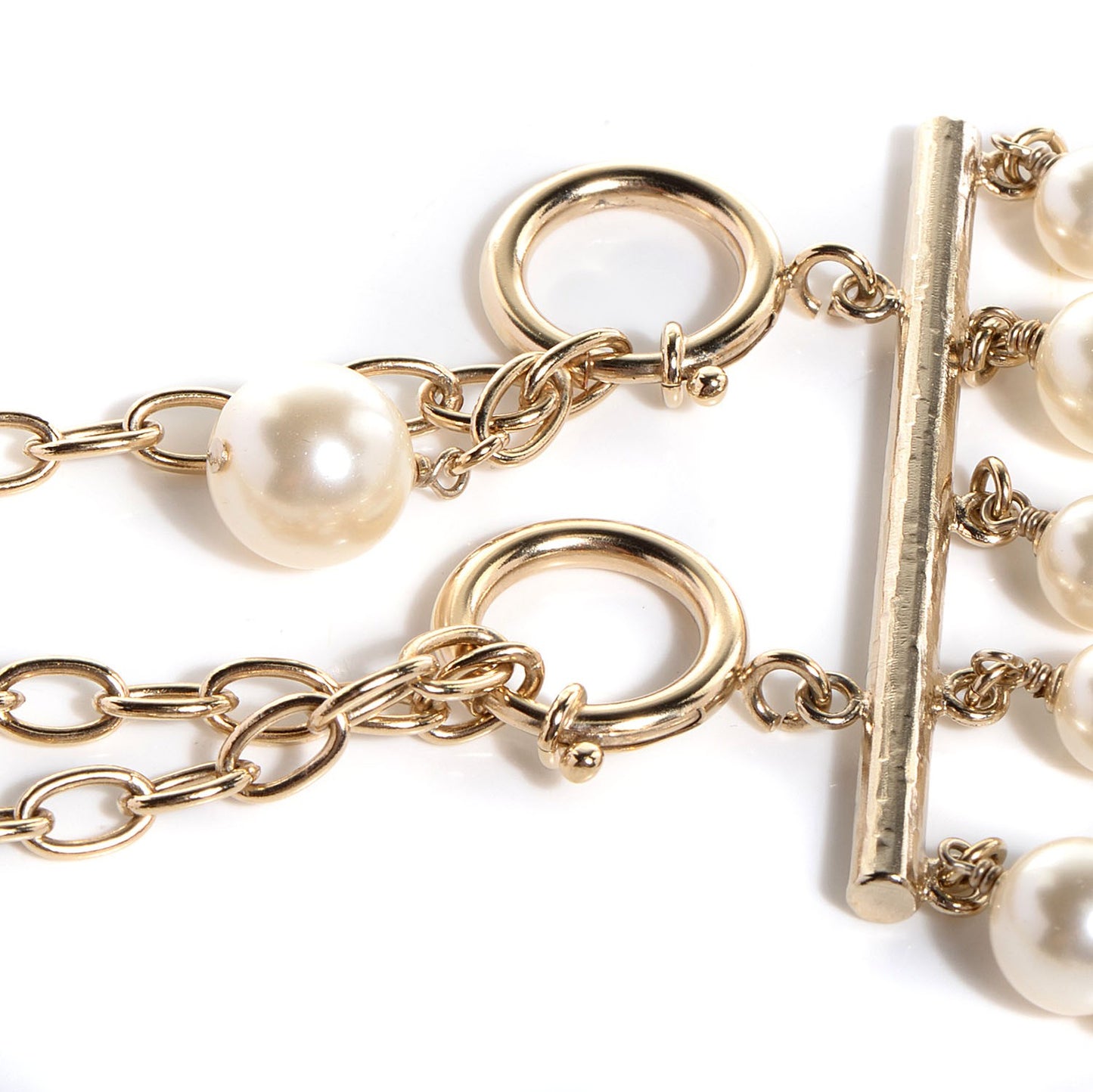 Pearl Gripoix Multi Strand Belt Gold