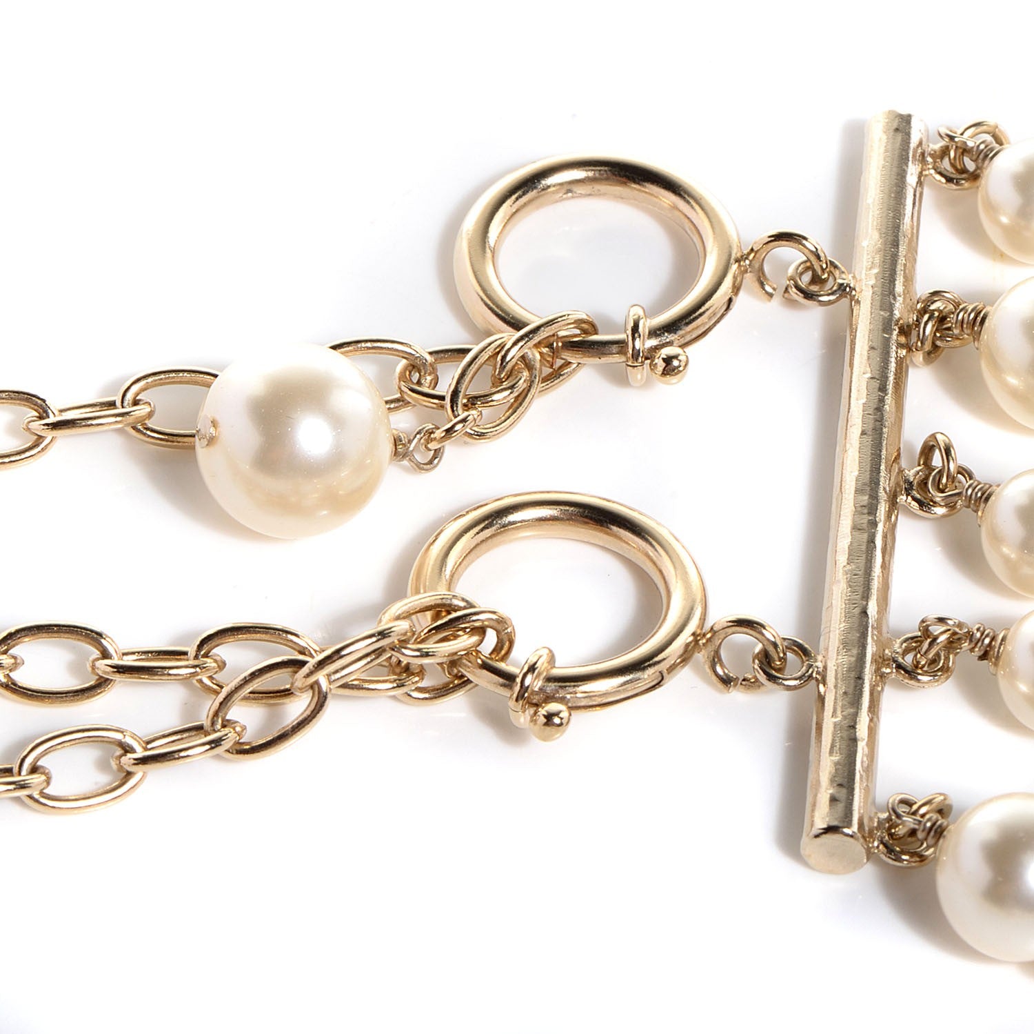 Chanel Pearl Gripoix Multi Strand Belt Gold 3 of 6