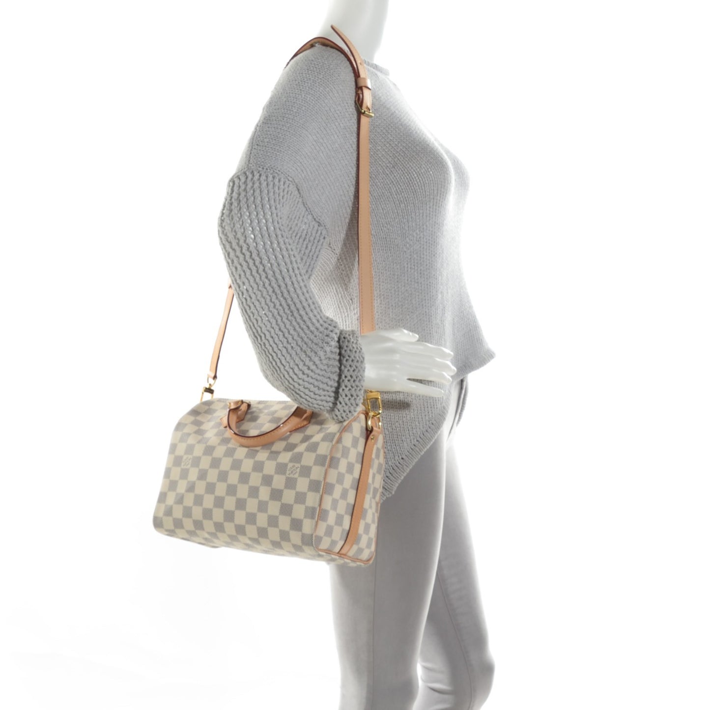 Damier Azur Speedy Bandouliere 25