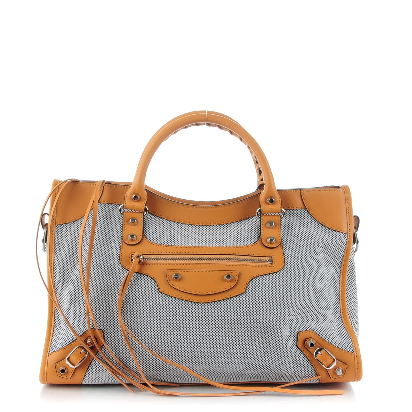Calfskin Twill Perforated Classic Hardware City Tan