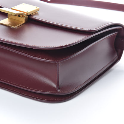 Celine Box Calfskin Medium Classic Box Flap Bag Burgundy 9 of 9