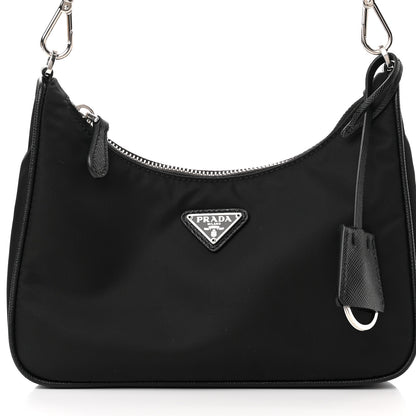 Prada Nylon Re-Edition 2005 Shoulder Bag Black 7 of 9
