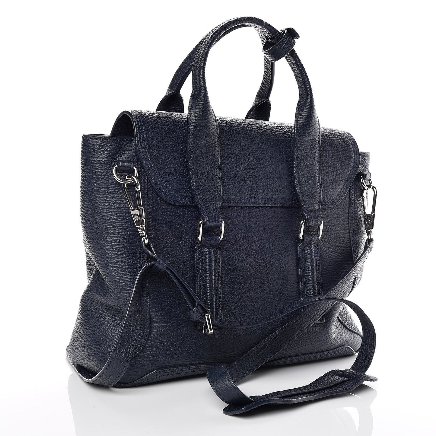 3.1 Textured Calfskin Medium Pashli Satchel Ink