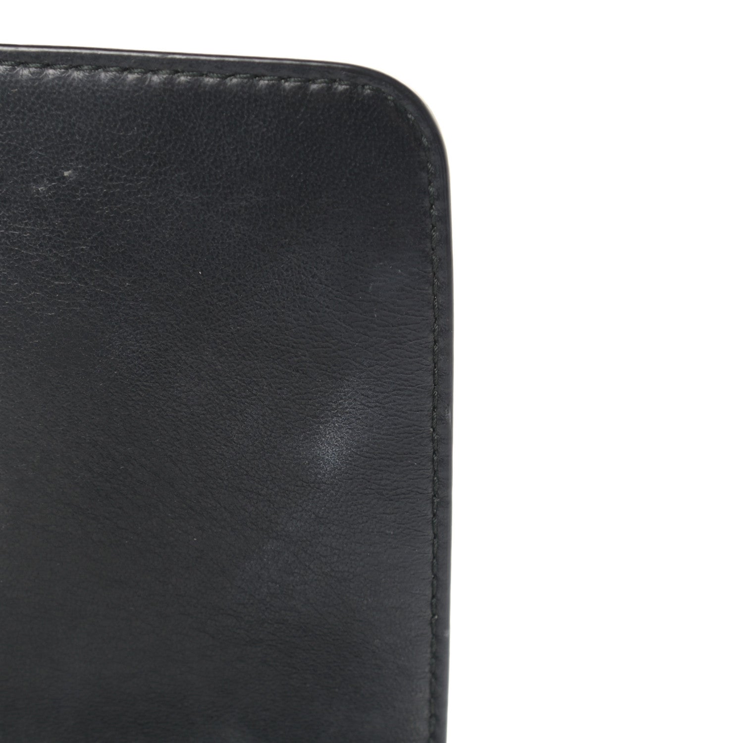 Balenciaga Pebbled Calfskin Everyday Chain Wallet Black 11 of 14