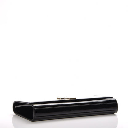 Saint Laurent Patent Classic Monogram Kate Clutch Black 4 of 7