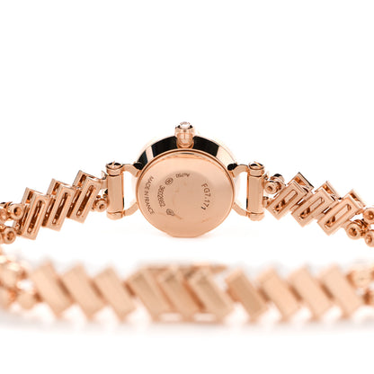 Hermes 18K Rose Gold Diamond Mother of Pearl 16mm Faubourg Polka Mini Quartz Watch 4 of 6