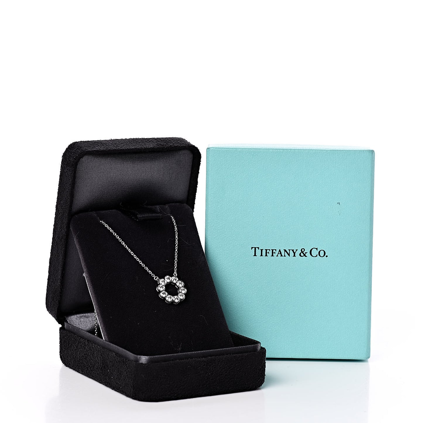 Platinum Diamond .60ct Round Jazz Pendant Necklace