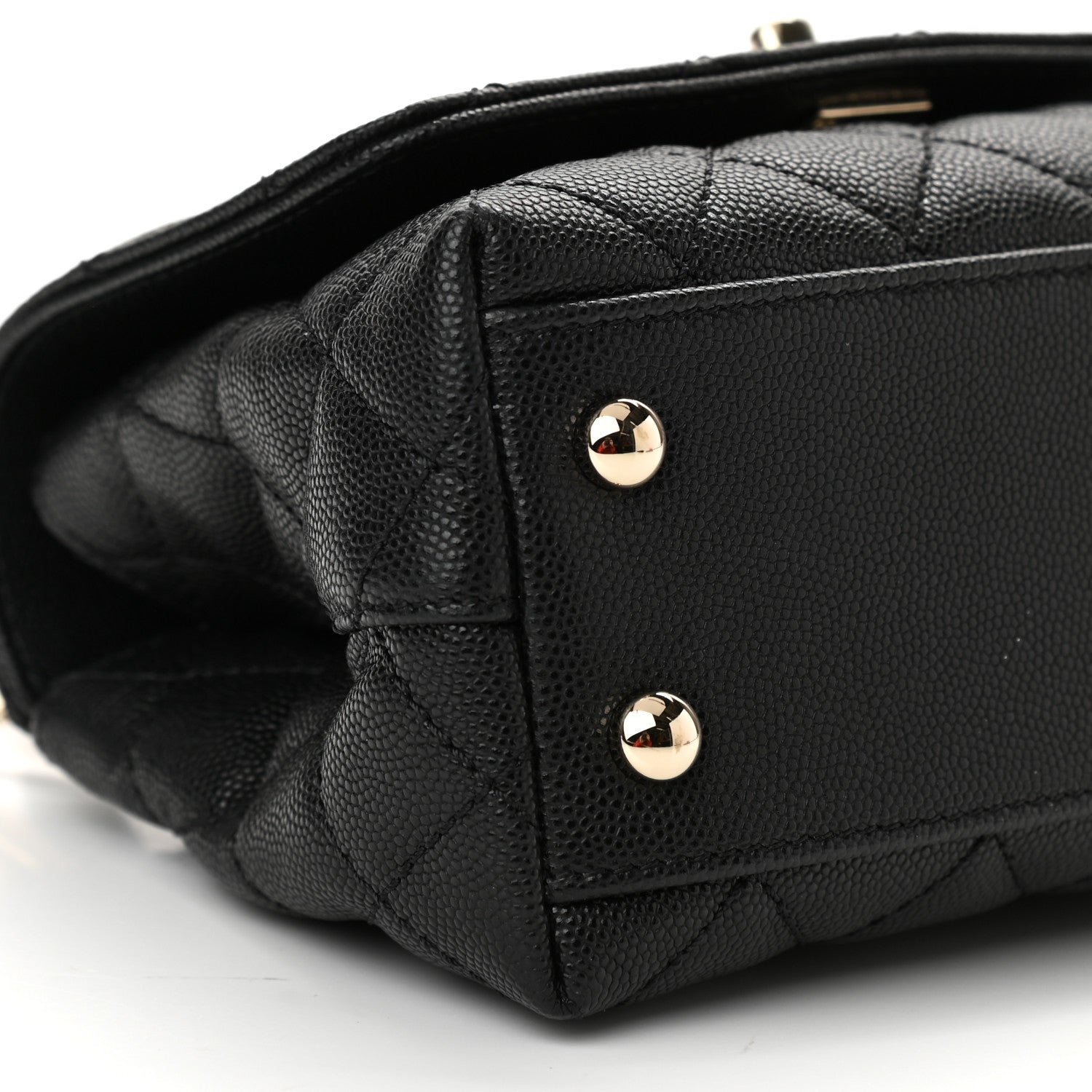 Chanel Caviar Quilted Extra Mini Coco Handle Flap Black 5 of 10