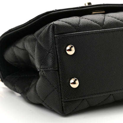 Chanel Caviar Quilted Extra Mini Coco Handle Flap Black 5 of 10